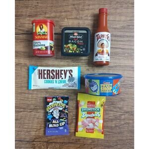 Mini Brands Lot Of 7 Zuru Miniature Toy Collectible Candy Bacon Hot Sauce A1
